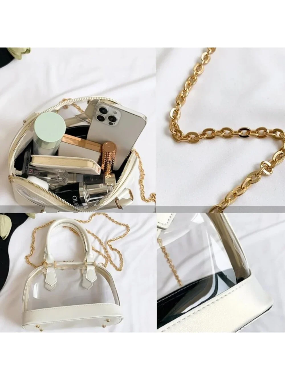 Clear Stadium Approved Crossbody Bag for Women | Concert & Sports Handbag